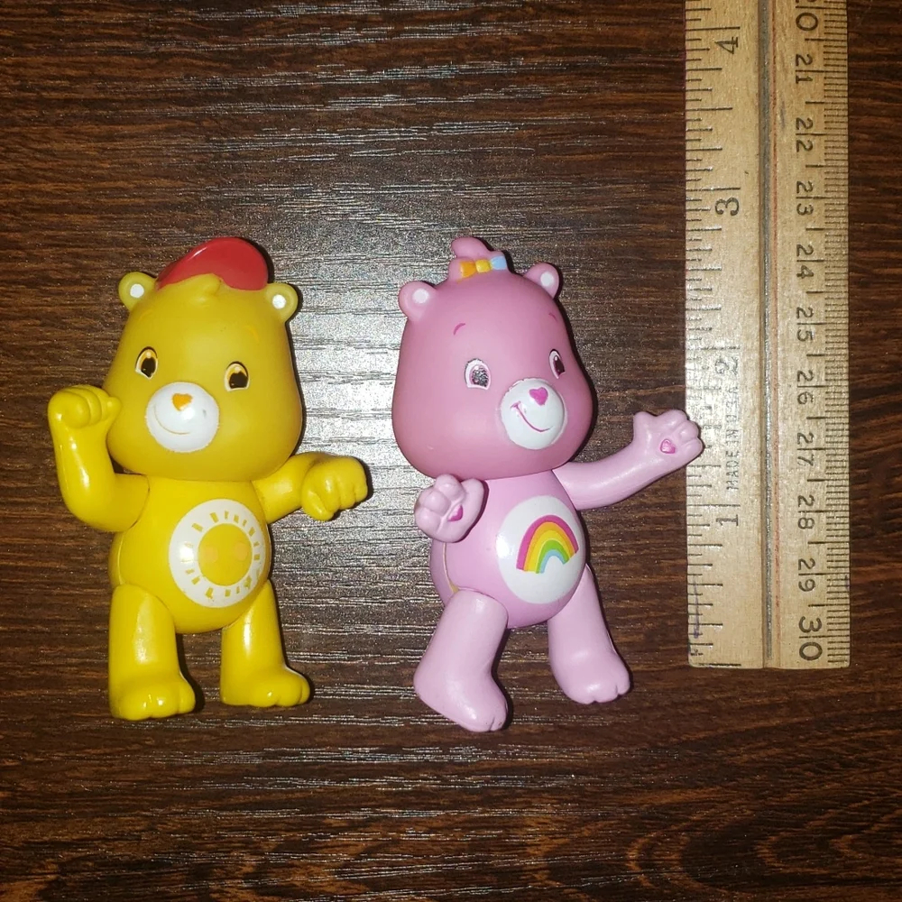 Vintage Care Bears cake toppers figures bakery crafts poseable